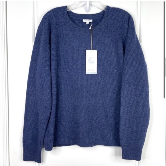 JOHNNY WAS CALME 100% Cashmere NEW Ribbed Crewneck Pullover Sweater NEW Size L,New Products : American Fashion Style Bags On Sale